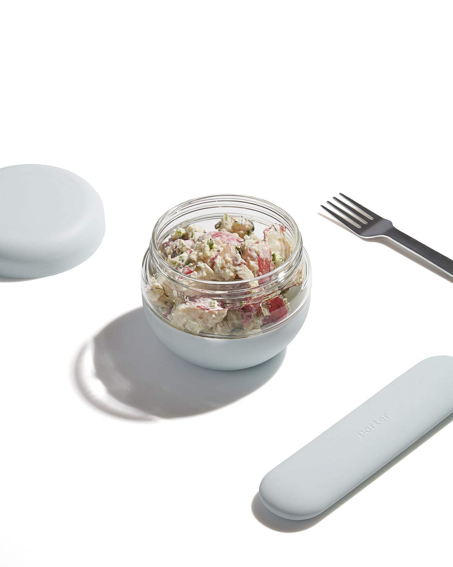 W&P Porter Seal Tight Glass Lunch Bowl Container w/ Lid Slate 16 Ounces Leak & Spill Proof, Soup & Stew Food Storage, Meal Prep, Airtight, Microwave and Dishwasher Safe, BPA-Free Glass