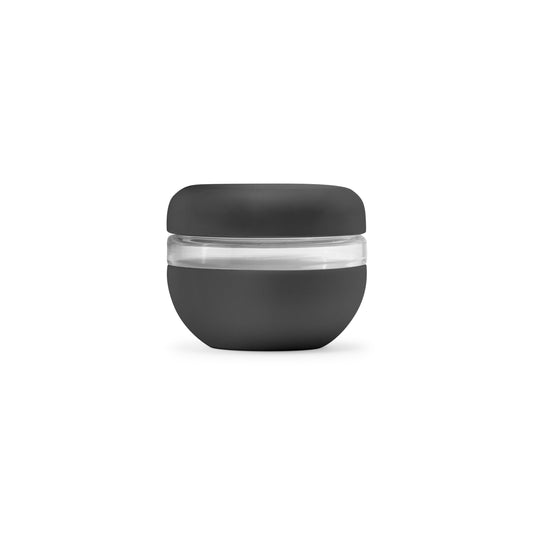 W&P Porter Seal Tight Glass Lunch Bowl Container w/ Lid | Charcoal 16 Ounces | Leak & Spill Proof, Soup & Stew Food Storage, Meal Prep, Airtight, Microwave and Dishwasher Safe, BPA-Free Glass