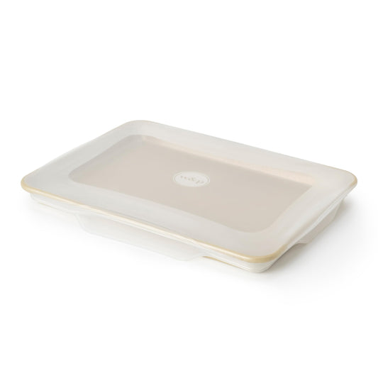 W&P Reusable Silicone Stretch Lid, Casserole (9 x 13) Set of 1, Dishwasher Safe, Freezer Safe, LFGB/Premium Silicone, Microwave Safe, Clear